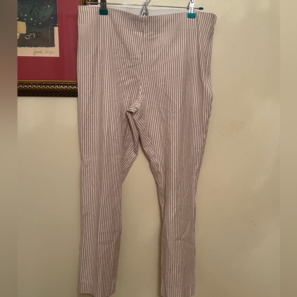 Pinstriped Ankle Pants